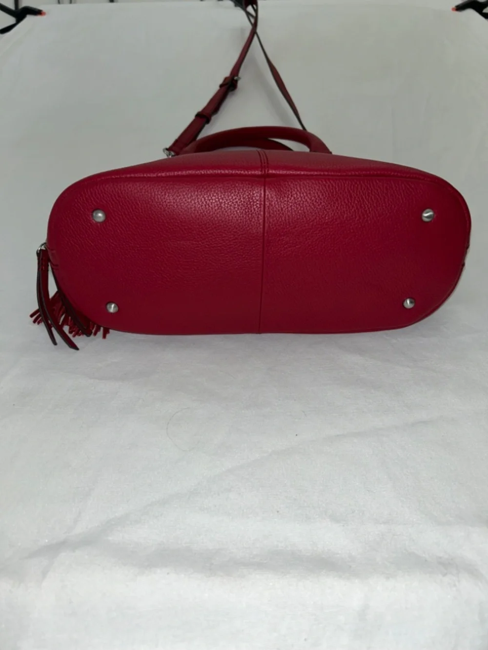 American Leather Co. Meadow Convertible Satchel in Red
